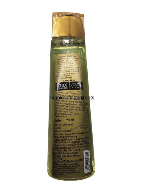 EMAMI 7 OILS IN ONE 200ML - apniroots Grocery